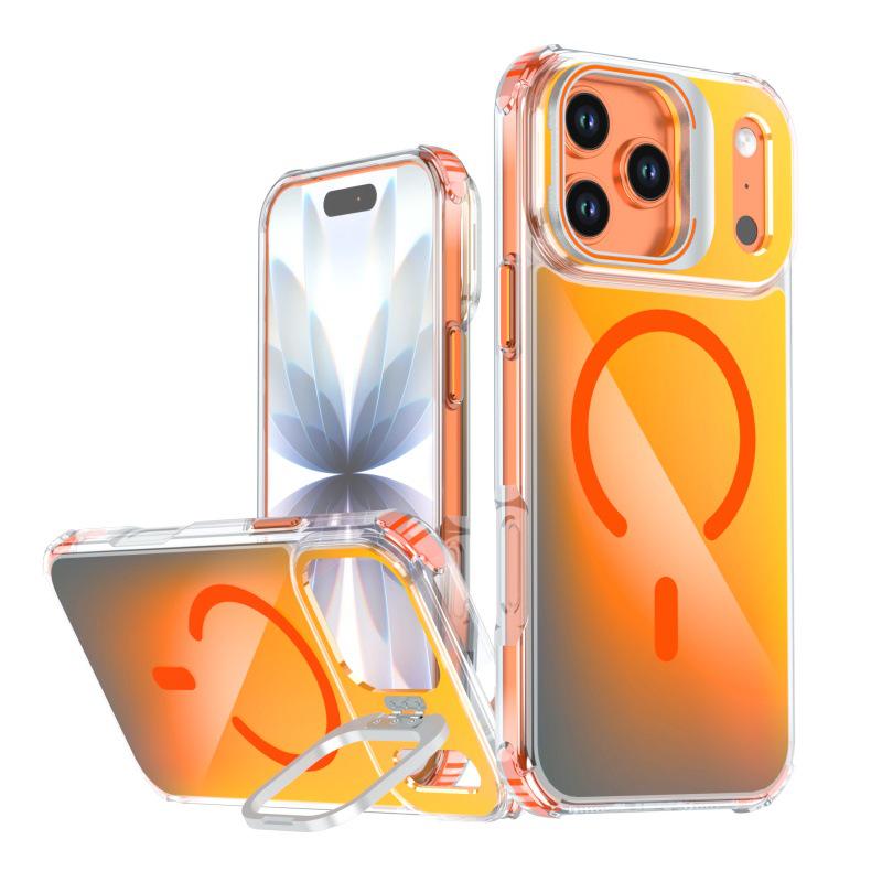iPhone 17 Pro Max Dragon Lens Stand Magnetic Case, Color-Changing, Drop-Proof Protective Cover