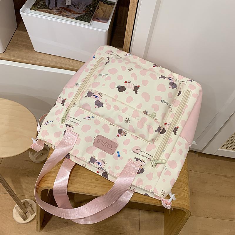 Schoolbag 2025 Schoolbag Female Korean Edition Junior Girl High School High School Large Capacity Mori Cute Printed Backpack