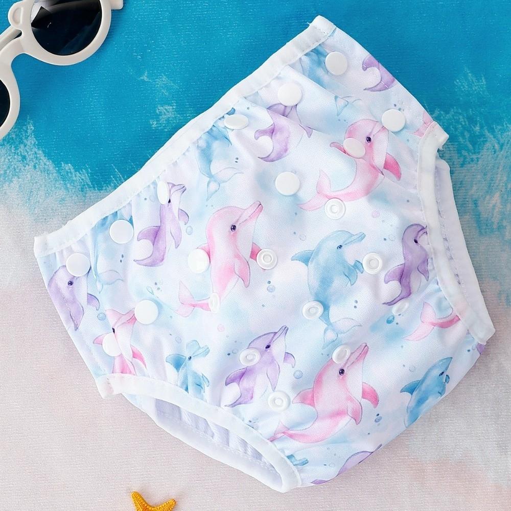 Snap on Closure Baby Swimming Diaper Adjustable Waterproof Diaper Pants Baby Swimming 1