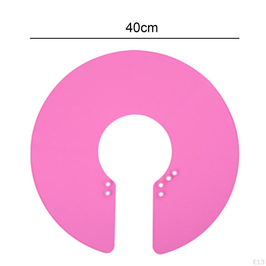 ,Professional Hair Cutting Collar Silicone Neck Cape, Clasp Design Waterproof Adjustable ,for