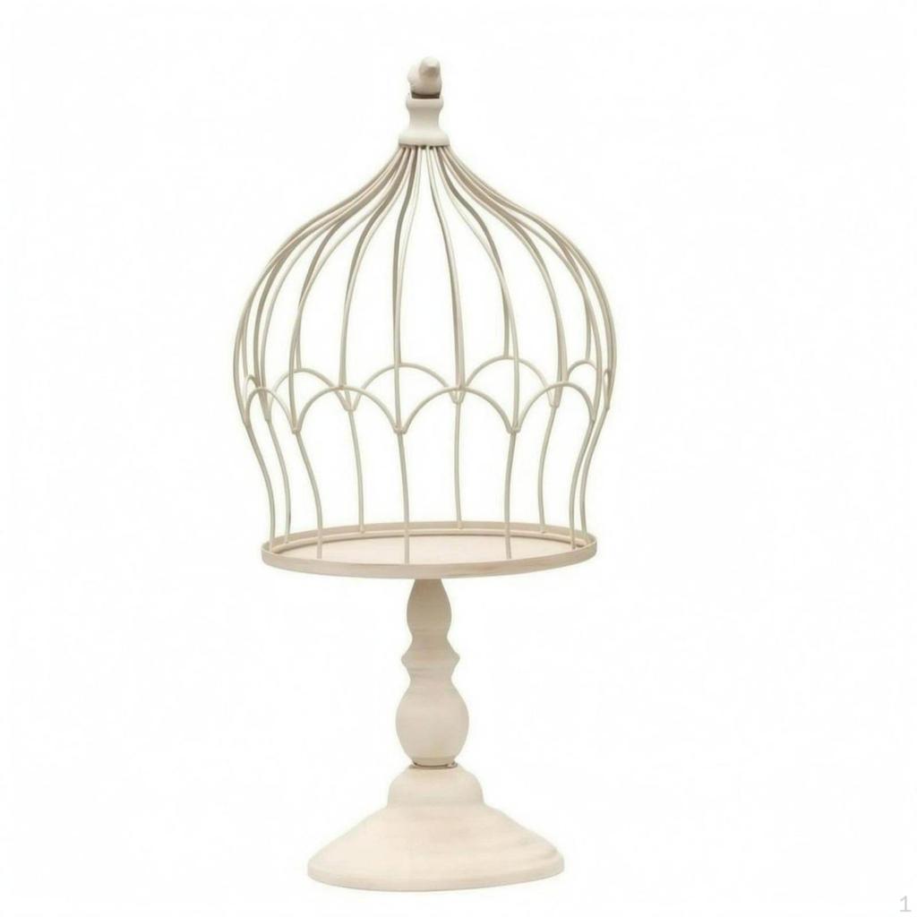 Vogelkäfig Blumenständer Sockel Basis Vintage Pflanzgefäß Antik Abgenutzt Tischplatte Pflanze