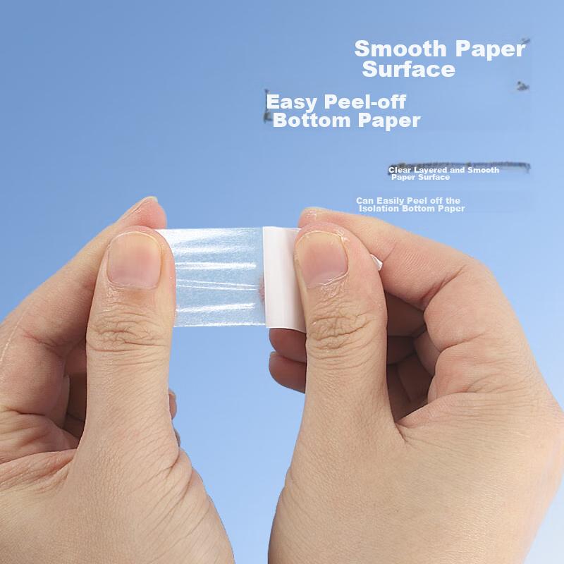 TANGO Double-Sided Tape 12mm*6y 6 Rolls Office Stationery Supplies Double-Sided Adhesive Cotton Paper Strong Double-Sided Tape for Study Supplies