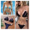 1 Set Women Swimsuit Wear Resistant Nylon Women Halter Swimsuit Bathing Suit