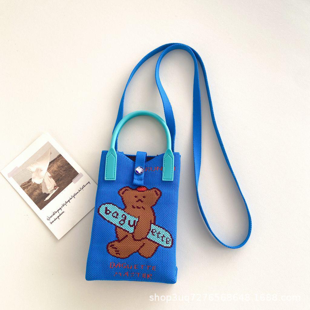 Good Luck Fortune Coin Purse - Cute Dog & Cat Design Cell Phone & Student Crossbody Bag