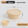 Hanyou Biodegradable Disposable Round Food Container with Lid