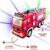 Magnetic Electric Engineering Truck Flashing LED Model Vehicles Fire Truck Toy  Hands-on Ability
