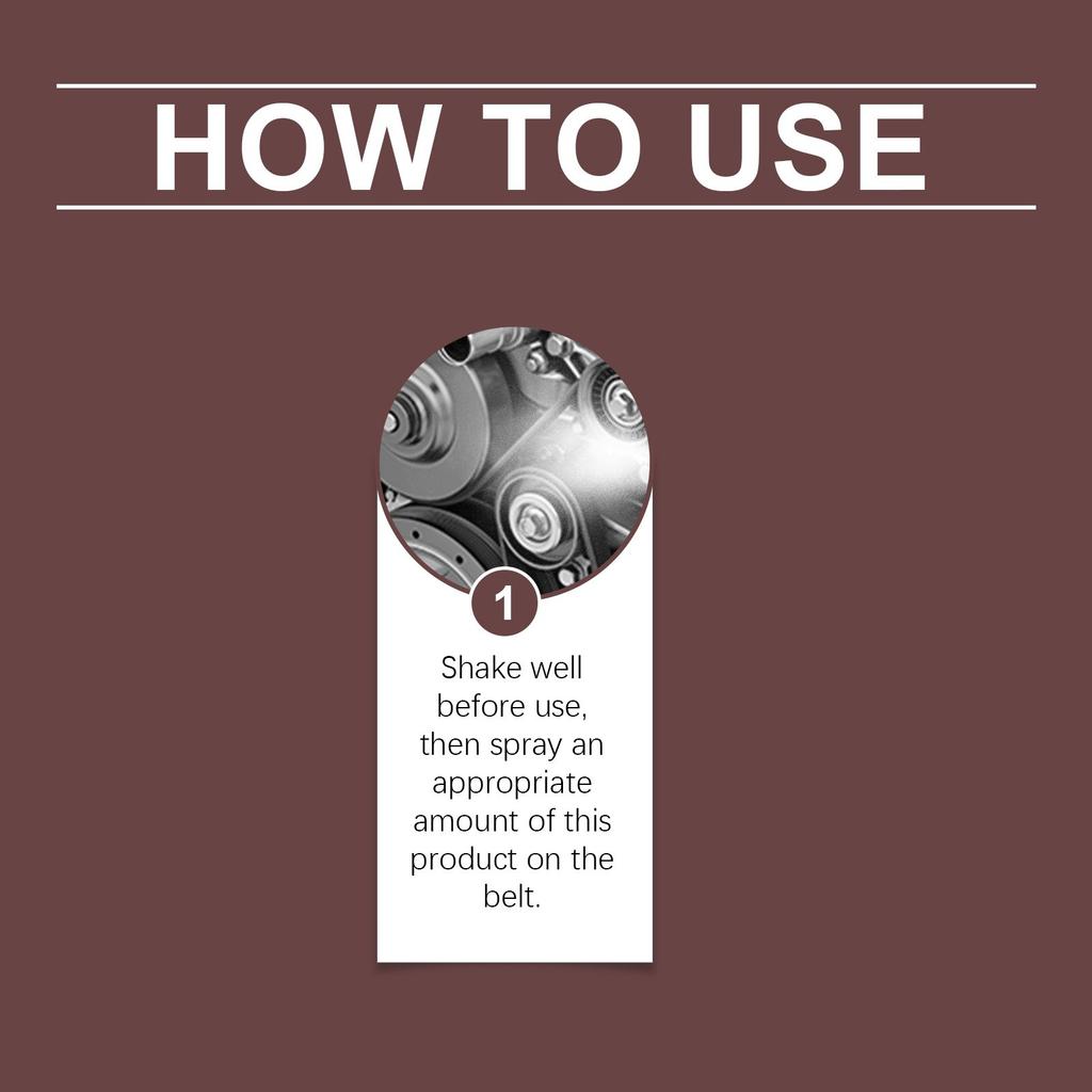 Automobile Engine Belt Lubricant Automobile Belt Abnormal Noise Aging Rubber Strip And Maintenance Agent 100ml