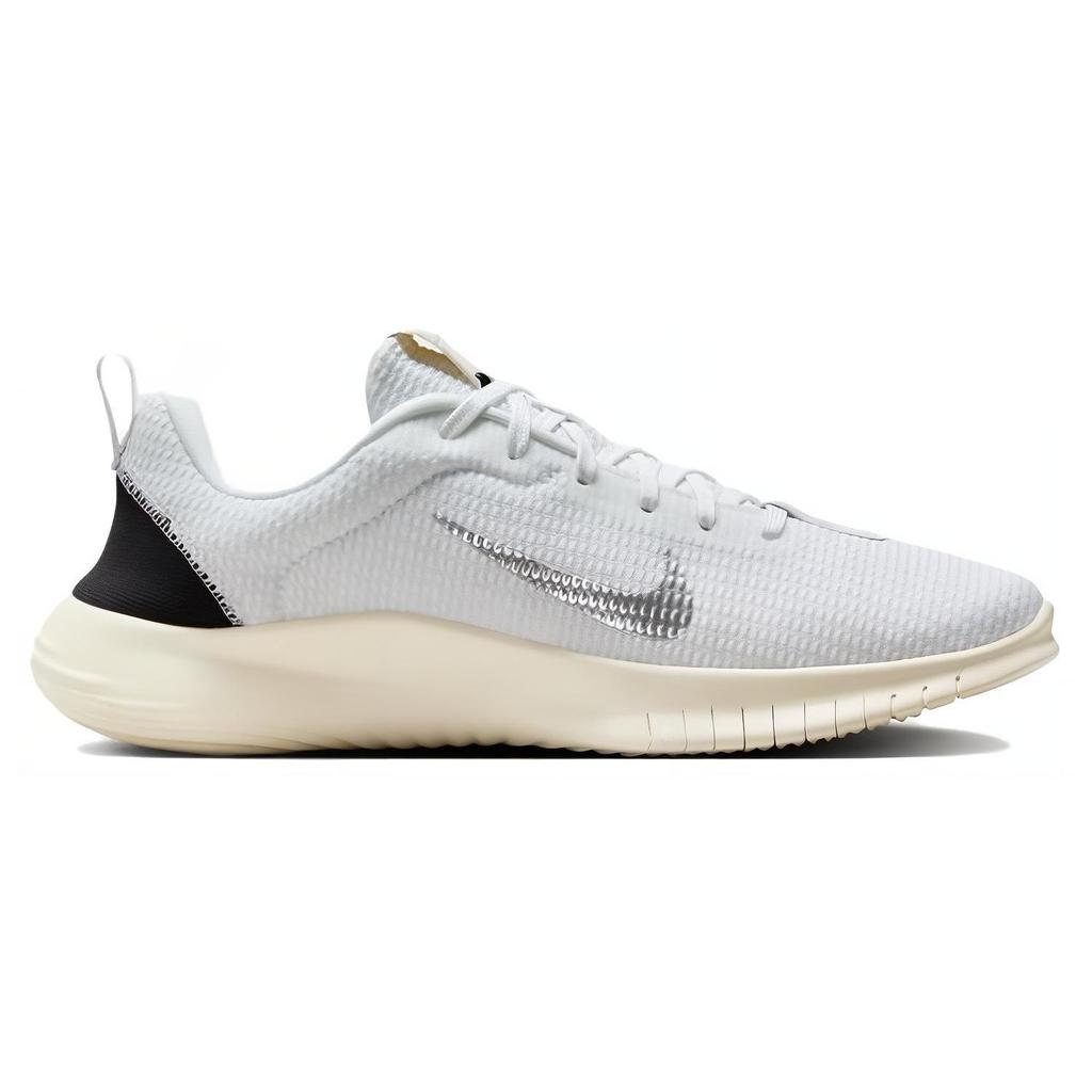 Nike Flex Experience Run 12 White Metallic Silver Women Sneakers Sail Coconut-Milk DV0746-101