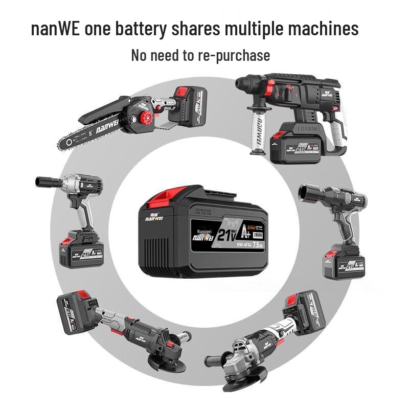 Nanwei Brushless Cordless Rotary Hammer Drill & Impact Wrench CN plug (adapter included)