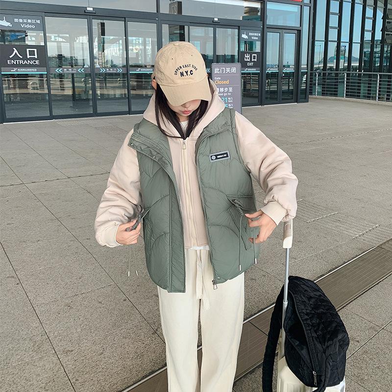 Splicing Fake Two-piece Cotton-padded Clothes Women's Hooded New Foreign-style Versatile Fashionable Women's Thickened Coat