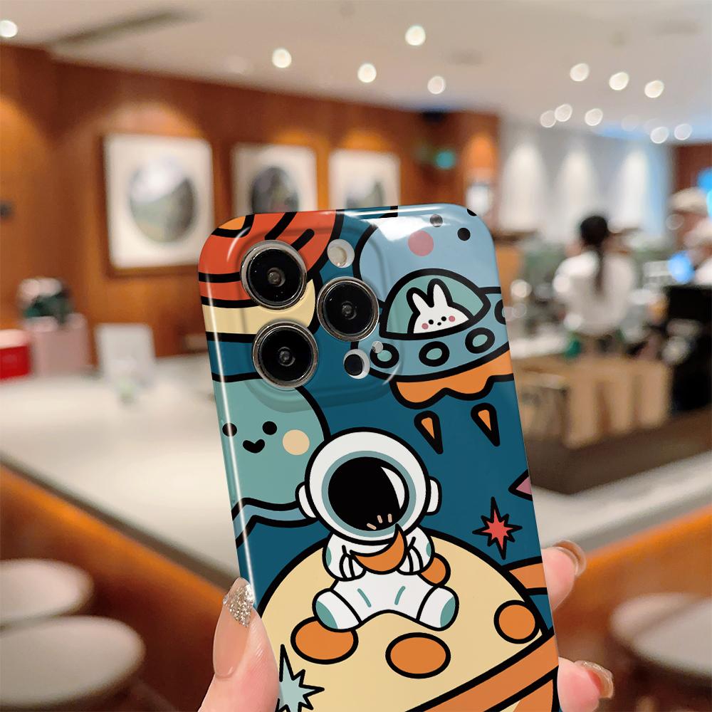 All-inclusive Film Handyhülle Cartoon Mode Design Hartschale Vollabdeckung Kameraschutzhülle für OPPO A60 A96 Reno12 Realme C53 C75