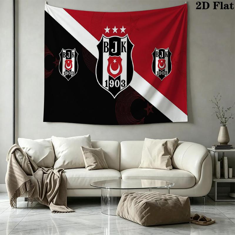 Beşiktaş Wall Tapestry Aesthetic Wall Hanging Printed Fabric Blanket Decorative Tapestries for Bedroom Living Room Home Decor