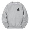 KAN6312 Kmg0001 Khan Symbol Fleece-Lined Sweatshirt - Gray