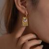 Chic Titanium Steel Earrings: Trendy, Stylish, Versatile, and Luxurious Design for Women