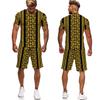 Luxury Vintage Stripe 3D Print Men's Tee/Shorts/Set Summer Casual T-Shirts Jogging Suit Fashion Male Outfits Streetwear Clothing