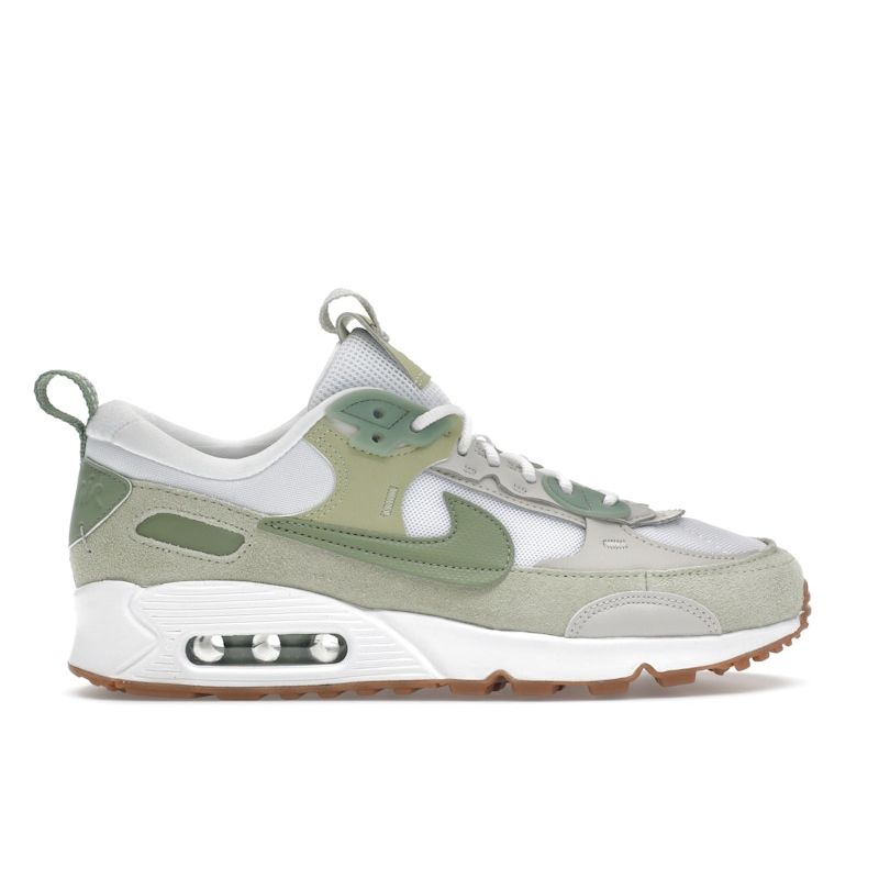 

Женские кроссовки Nike Air Max 90 Futura White Olive Aura Gum-Medium-Brown Oil-Green HF5052-100 38.5