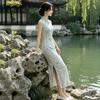 Sleeveless national style new Chinese Suzhou long cheongsam improved young 1011 new women's high sense summer