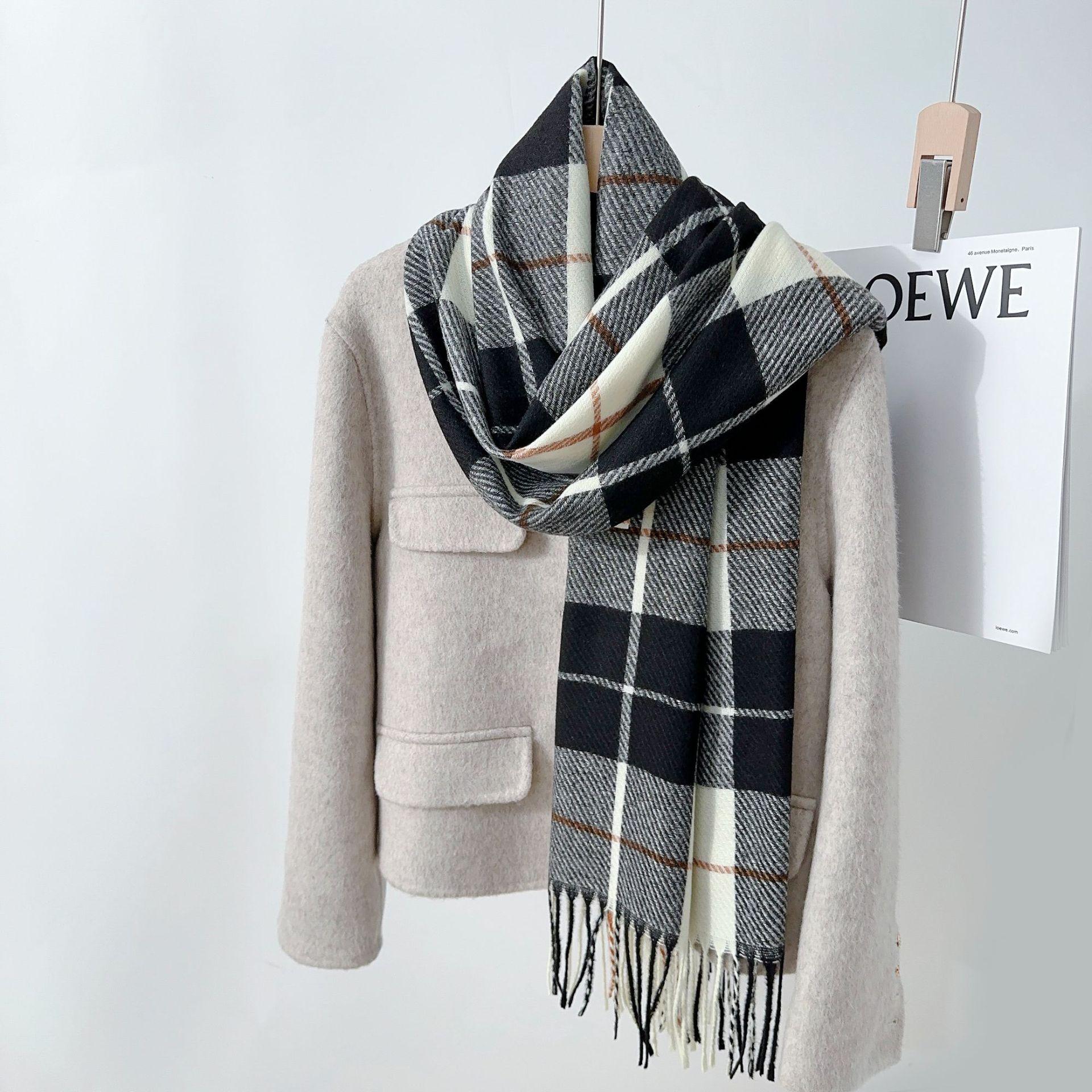 

Британский ретро стиль осень и зима студенческая пара шарф шаль чувство дизайна элегантности темперамент шарф имитация кашемировой шали 65*180cm