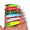 Three Hooks Lure Bait Set8No.6cm11gHard Bait Bionic LureABSMaterial Freshwater and Seawater Universal Fake Bait