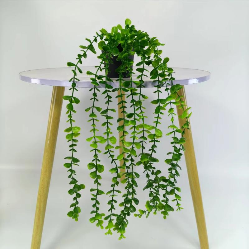 Hedera Artificial Plant In A Pot A Vibrant Fake Plant For Balcony And Bedroom Decoration Pea Pod Vine Hanging Pot Decoration