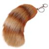 Charming Foxes Tail Keyring Versatile And Trendy Plush Keyring Decors Fashionable Bag Charm For Keys Purse Or Car Decors