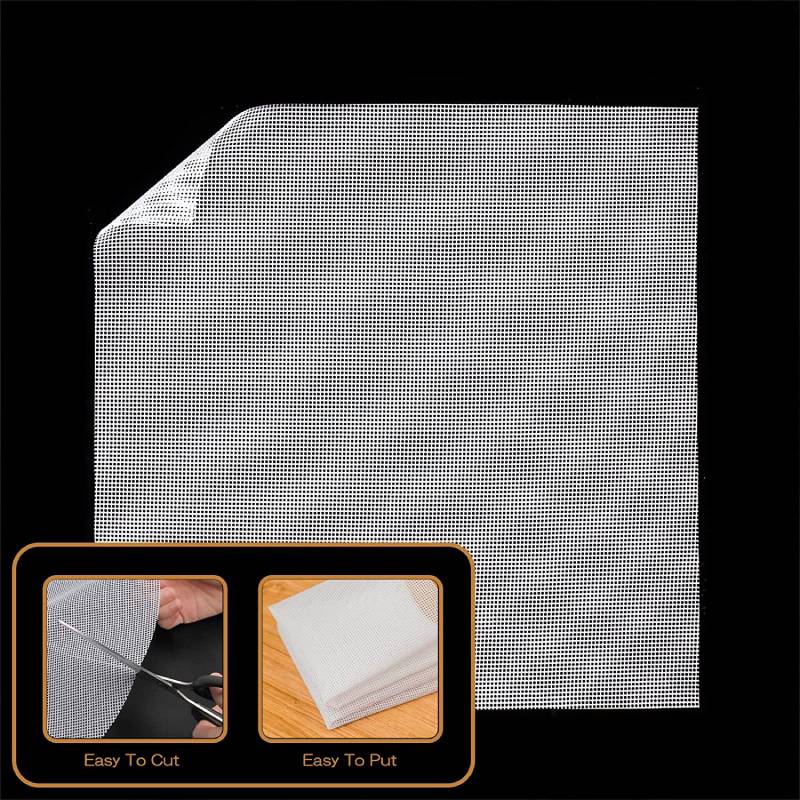 2pcs Silicone Sheet Steamer Pad Non-stick Food Fruit Dehydrator Mats Square Mesh Dehydrator Tray Steamer Mat for Fruit Dryer