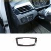 Fit For BMW X1 F48 2016-2022 Black Wood Grain Function Control Button Frame Trim