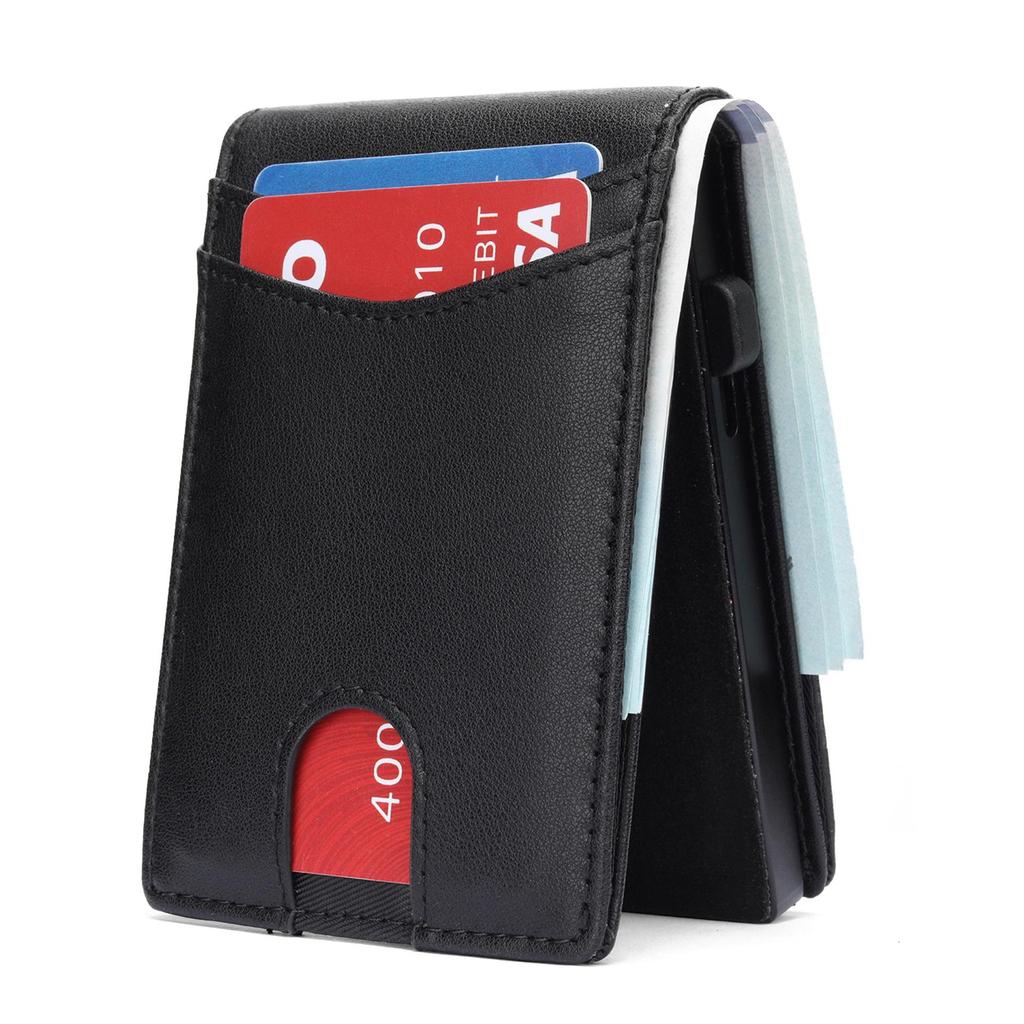 Cross-Border Anti-RFID Metal Card Holder & Money Clip - Magnetically Separable, Multi-Card Slot Men's Wallet