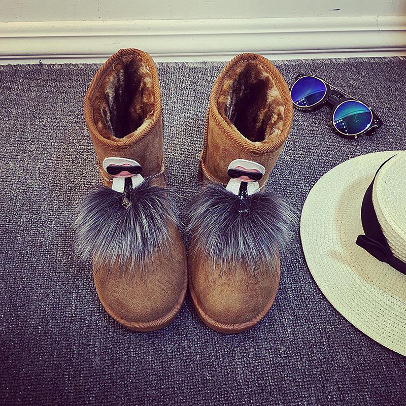 2025 Winter New Snow Short Boots Children Korean Version of Japanese Students Cute Bread Velvet Cotton Shoes Tide