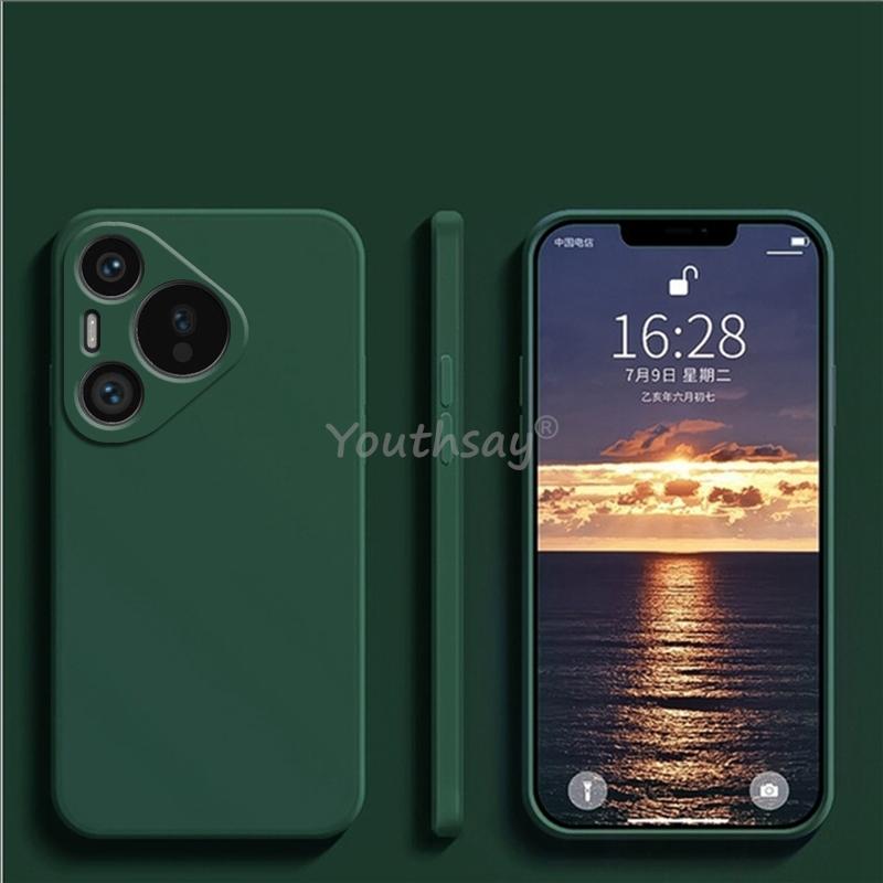 Etui na Huawei Pura 70 Pro Pura 70 Pro Pokrowiec Płynny Silikon Zwykły TPU Odporny na upadki Matowy Ochraniacz na Telefon Huawei Pura 70 Pro Etui