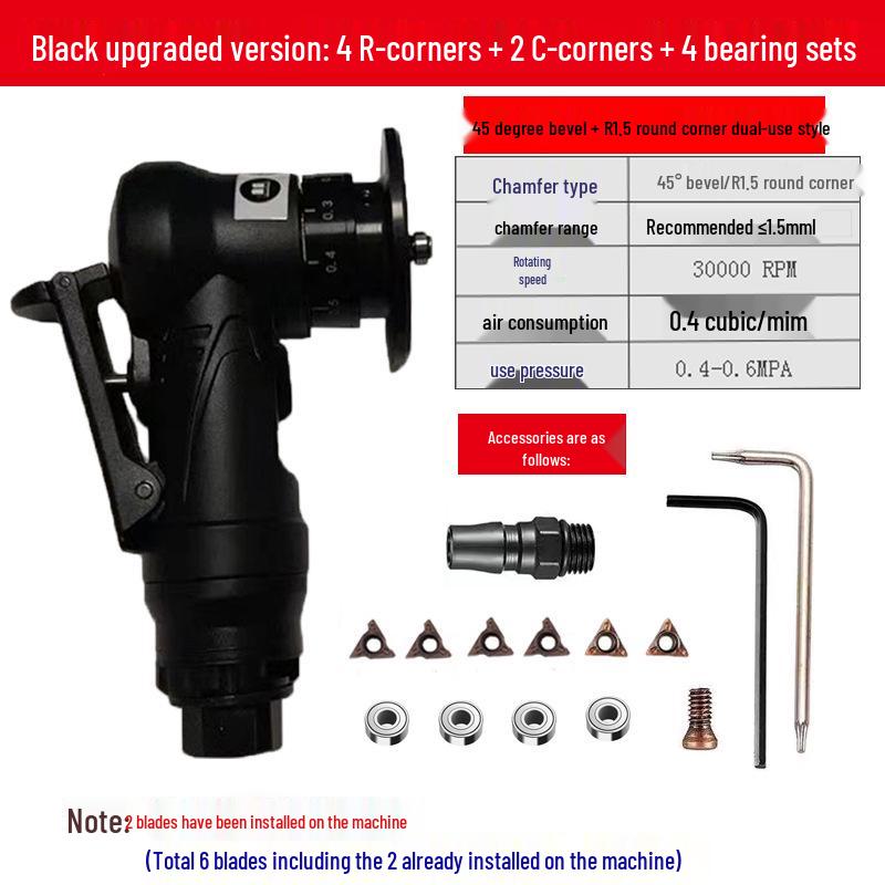 Handheld 45° Pneumatic Chamfering Machine for Metal Deburring