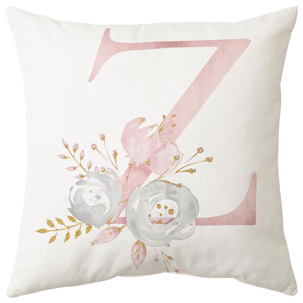 Pillow Cover Letter Valentine's Day Living Room Sofa Pillow Car Waist Pillow Pillow Cover Bedroom