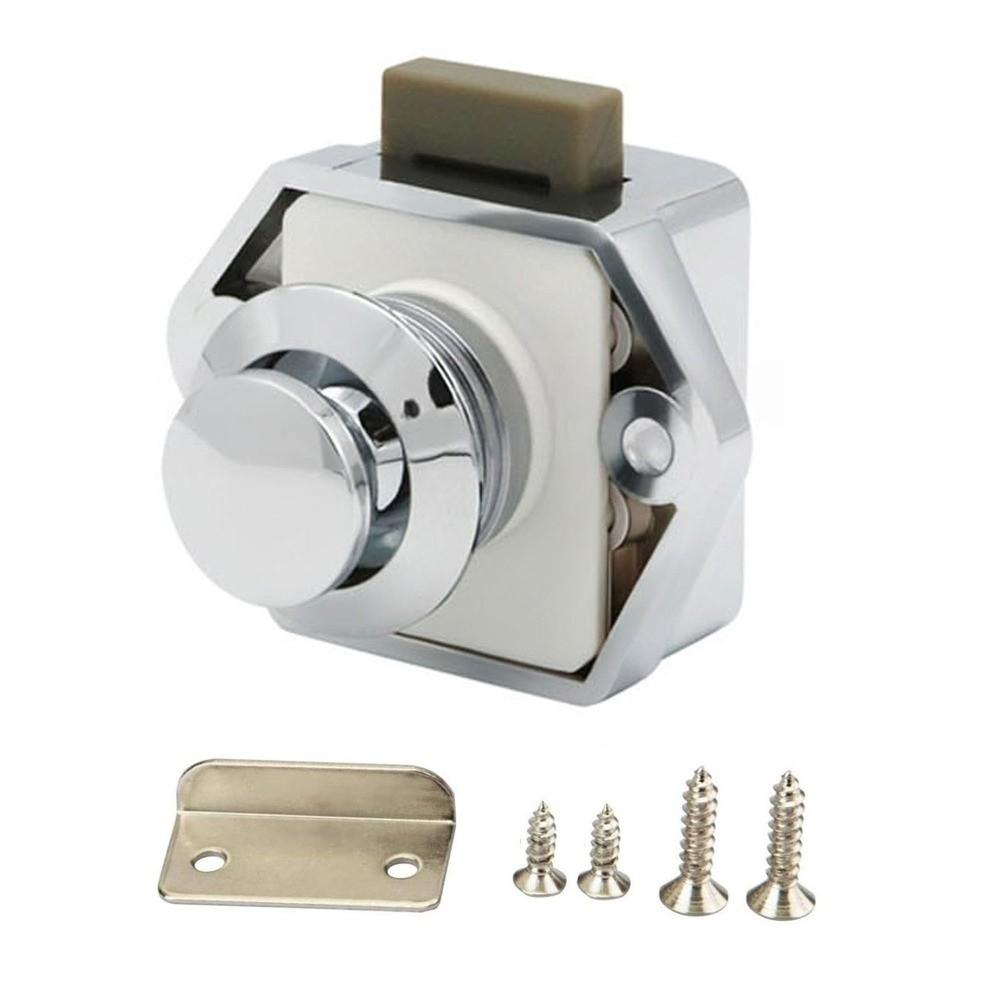 14-18mm Thickness Cabinet Lock 20mm Hole Door Lock Cerraduras Push Lock  Camper
