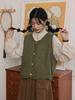 2026 Spring Women's Japanese Stand Collar Lace-Trimmed Slim Shirt
