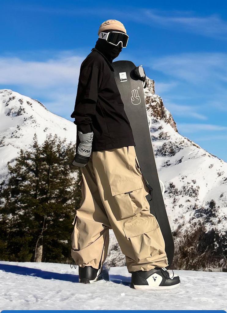 Winter Harbin Ski Pants: Unisex, Windproof, Waterproof, with Large Pockets - Ideal for Skiing, Casual Wear, and Workwear