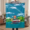 Ponyo (32) Soft Warm Flannel Blankets Comfortable Blanket for Home Decoration Gifting
