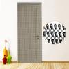 90*214.5cm Aluminium Metal Chain Strip Curtain Fly Pest Insect Control Decoration Door Screen