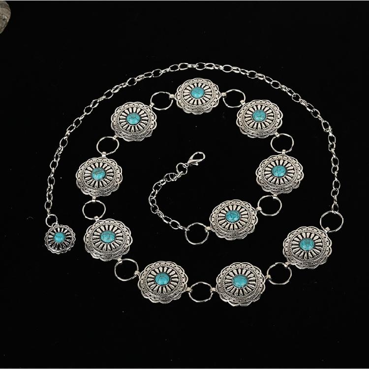 Waist Chain Women Metal Waist Rope Casual Dress Waist Belt Accessory for Ladies