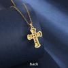 Hot Selling Copper Plated 18k Micro Inlaid Zircon Cross Necklace