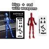 Luminous 1/2/4/9Pcs Titan 13 Action Figures T13 Figure 3D Printed Multi-Jointed Movable Lucky 13 Action Figure Nova Figure Dummy