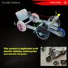 Faltbarer Fünfrad-Notreifen-Gabelstapler, Motorrad-Dreirad, unterstützter Roller-Schalthebel, Reifenpannen-Booster, Reifenpanne-Anhänger