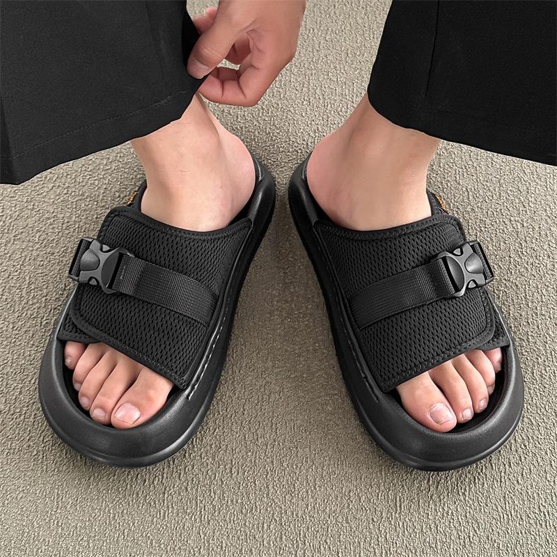 3812 Men's Slippers Outdoor Beach Leisure One-word Drag New Summer Sports Sandals Beach Shoes Outer Wear