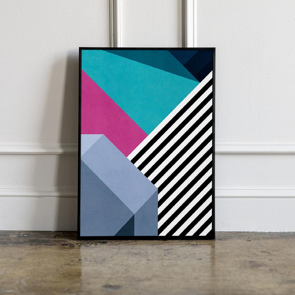 Geometric Poster Graffiti Wall