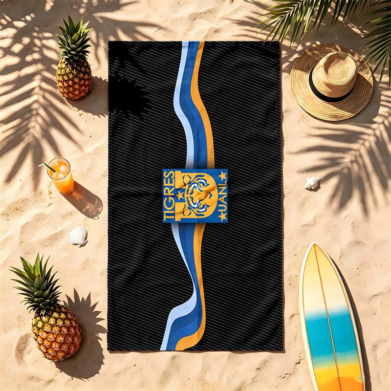 Tigres UANL (19) Theme Beach Towel Sand Resistant Soft And Comfortable Suitable For The Pool Camping Yoga And Diving A Travel