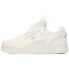 New Life Collection Anti Slip Wear Resistant Low Top Skateboard Shoes Women's White Purple 922358066-22