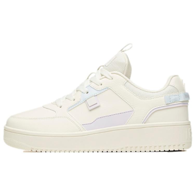 

Anta Life Collection Anti Slip Wear Resistant Low Top Skateboard Shoes Women s White Purple 35.5