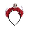 Rose Flower Branch Hair Hoop Bat Halloween Flower Crown Headwear Halloween Headband  Ladies