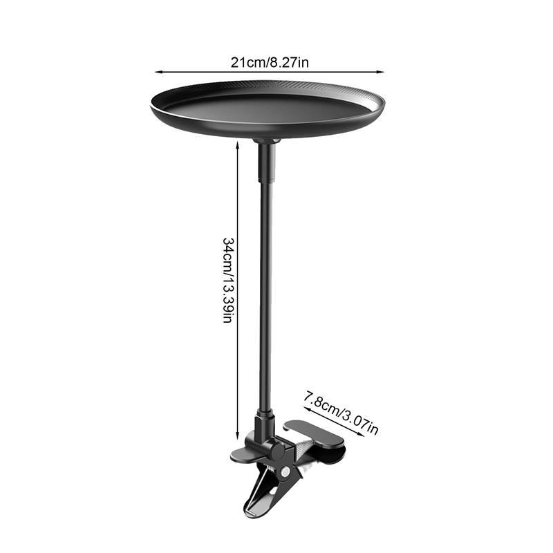 Car Food Tray Automotive Clip On Snack Tray Portable Drink Tray Car Food Table For Travel Commuting Daily Life Business Trip