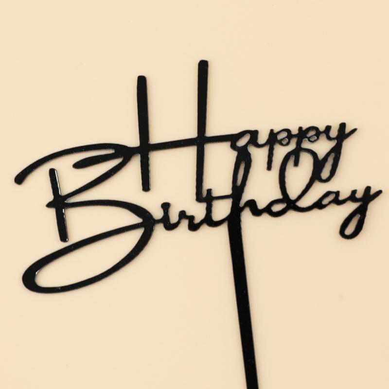 Acrylic Cake Topper - Happy Birthday Mom & Dad, Mother's/Father's Day Decoration