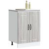 VidaXL Meuble de base de lavabo Lucca sonoma gris bois d'ingénierie, meuble bas de cuisine, meuble bas à tiroir de cuisine, 853683
